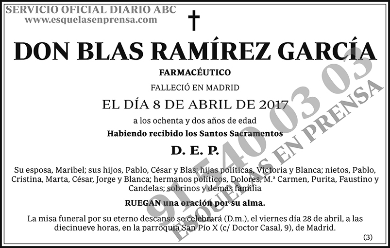 Blas Ramírez García